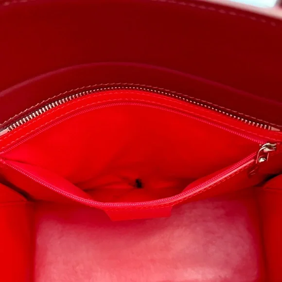 Christian Louboutin Calfskin Spikes Loubinthesky Medium Paloma Tote | Merlot - Picture 15 of 16